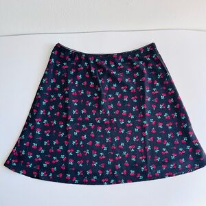 Aéropostale Women’s Festival Black Cherry Print Lace Trim Skirt Size Small S
